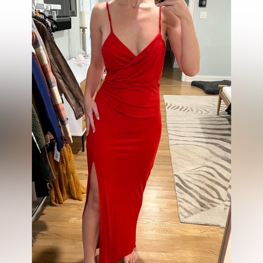 BARBOT RED SLIP DRESS    NWT - Picture 8 of 15